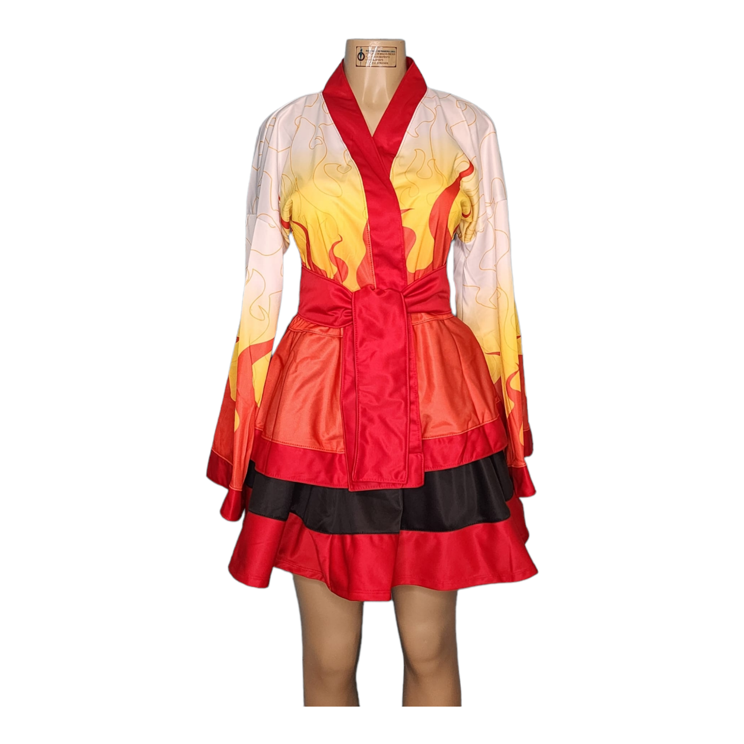 Yukata Dress Cosplay Flame Breathing Demon Hunter