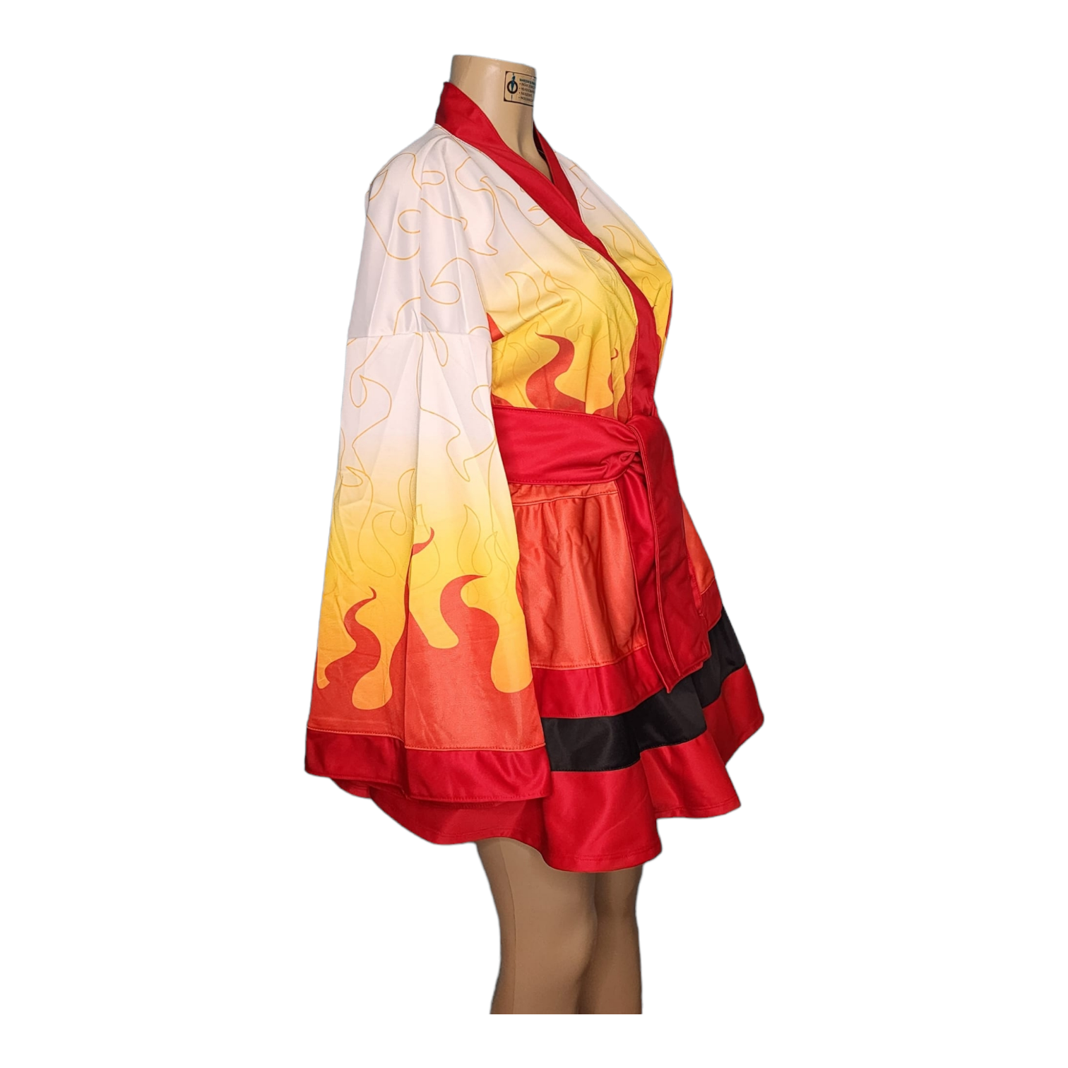 Yukata Dress Cosplay Flame Breathing Demon Hunter