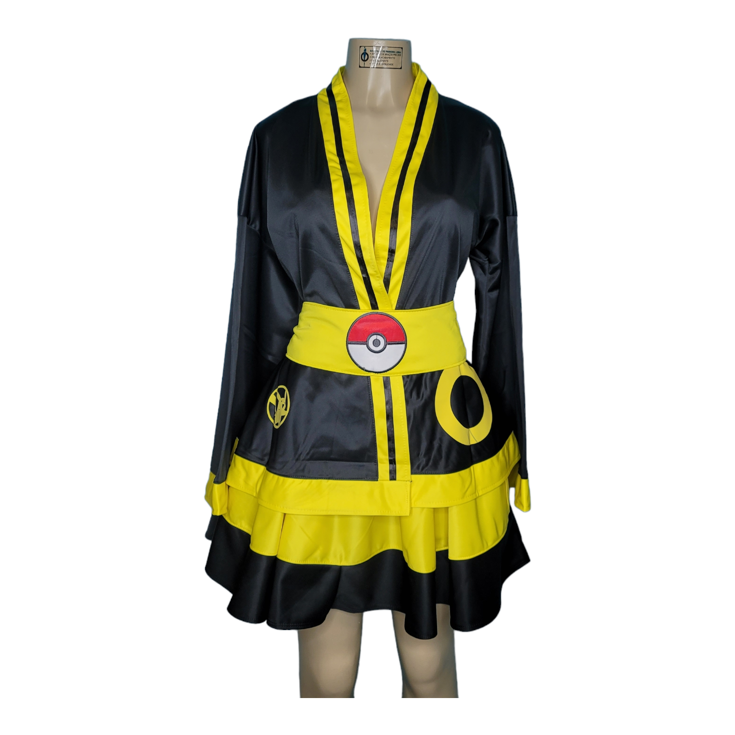 Yukata Dress Cosplay Electric Yellow Pocket Monster